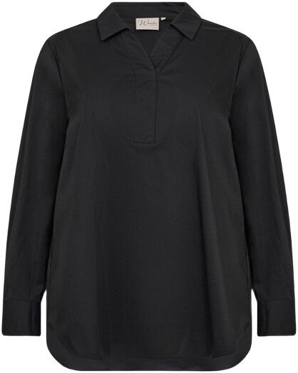 Curvy WA-SAGA 9 Bluse Sort