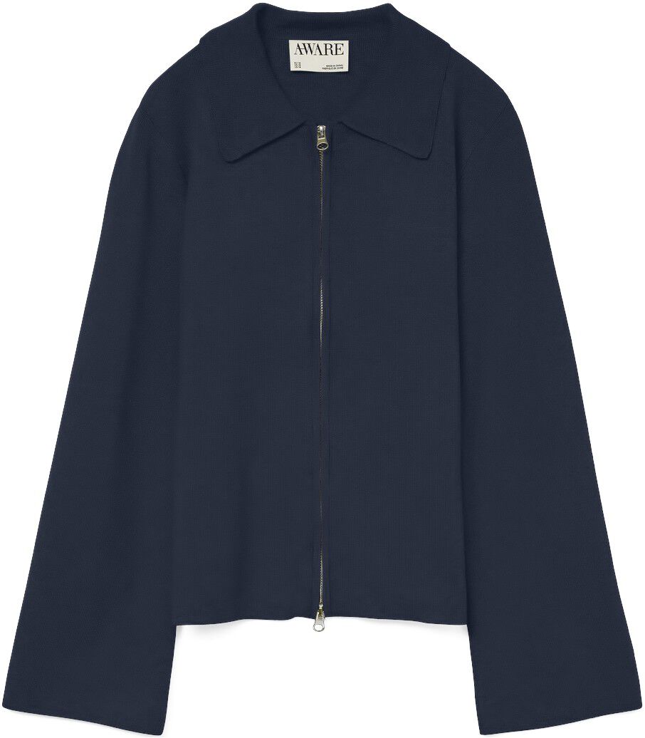 AWHANNA 2/4 ZIP KNIT CARDIGAN