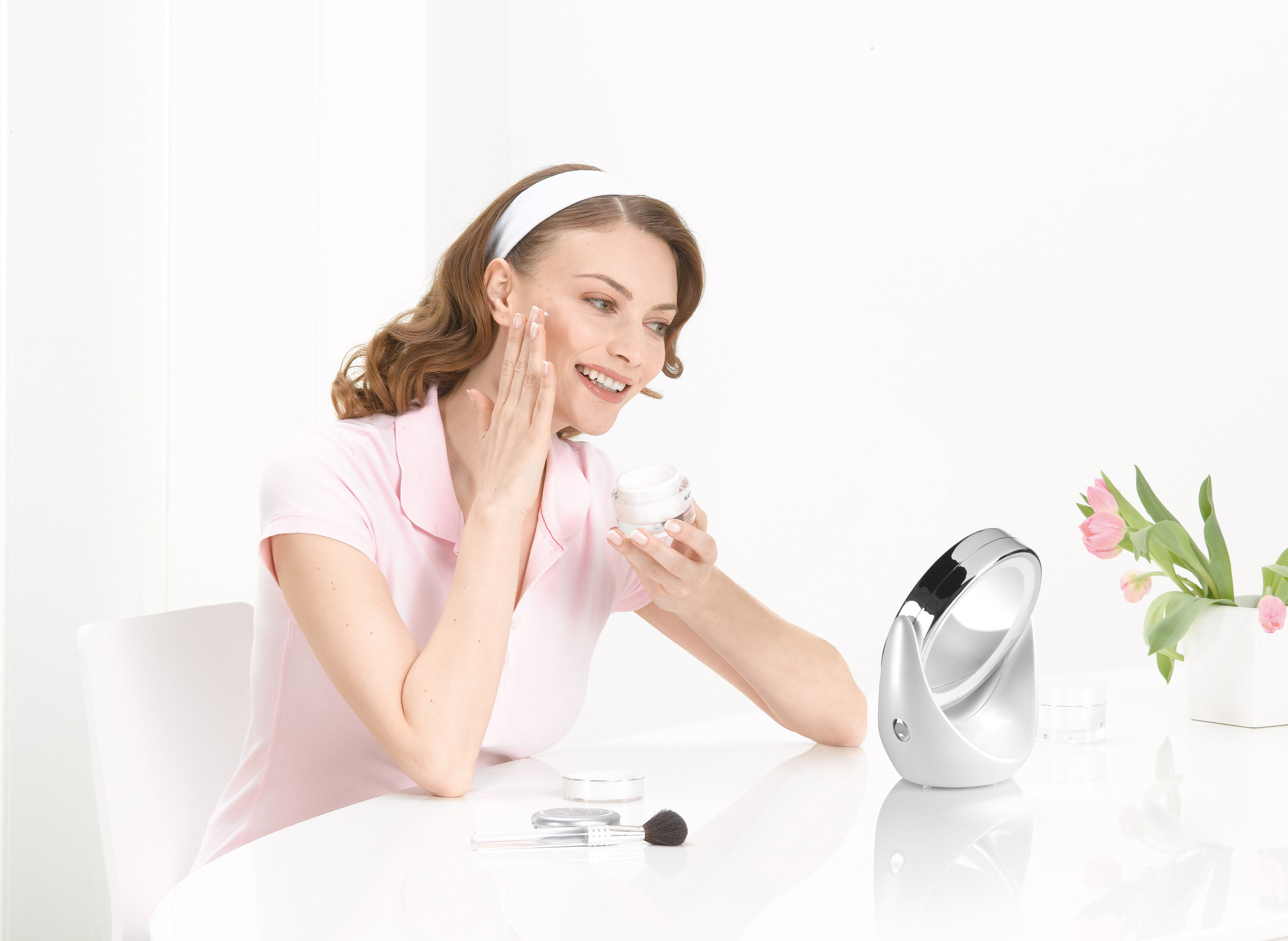 Makeupspejl 2-i-1 m. 5 x zoom BS 49