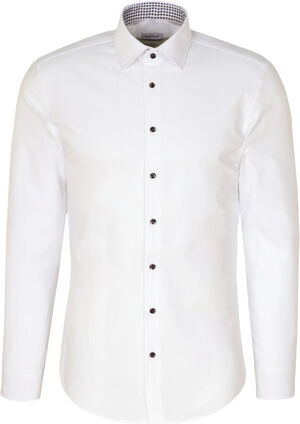 Performance shirt Slim Long sleeve Kent-Collar Uni