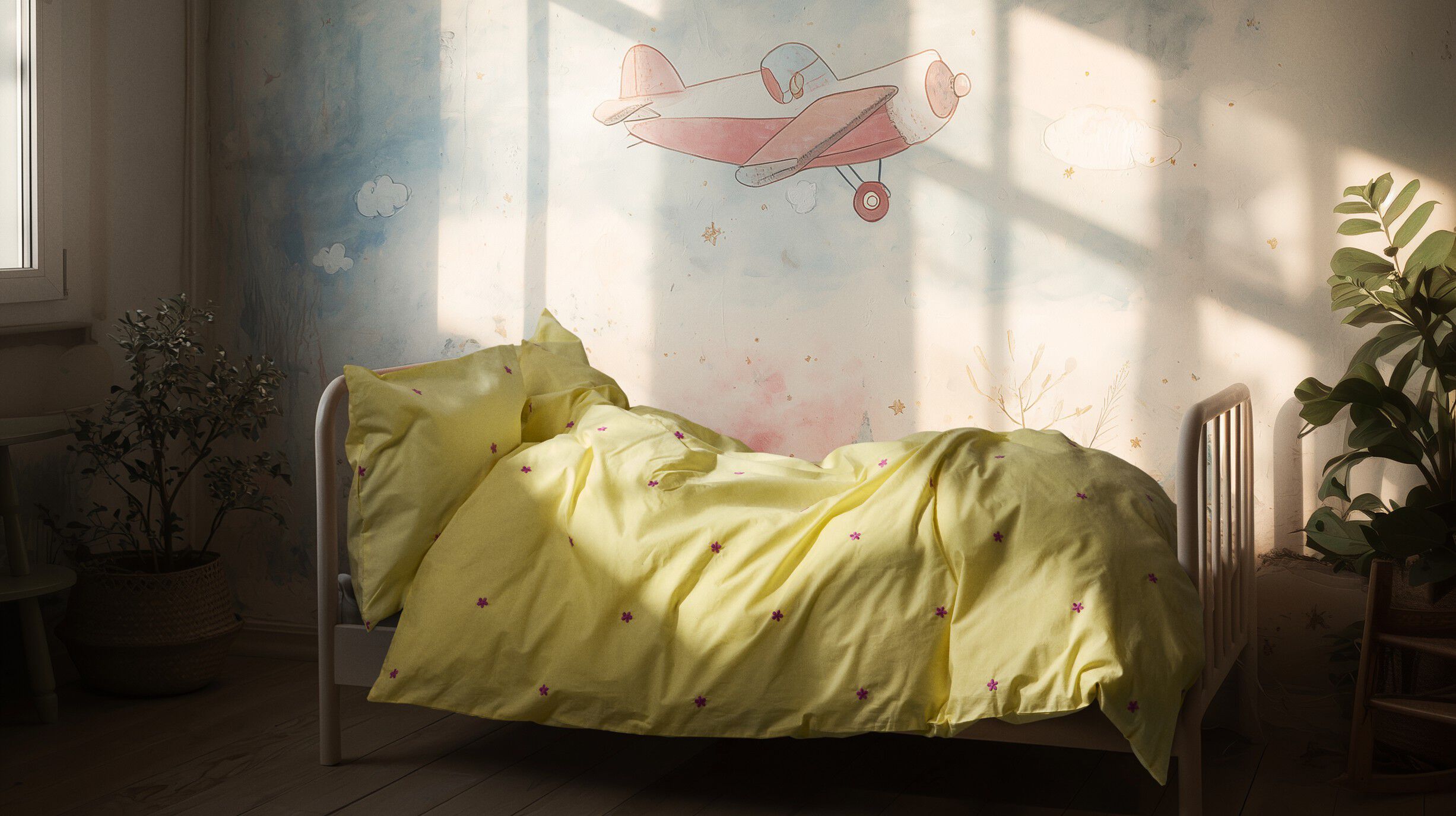 Daisy Senget&oslash;j Junior 100x140 cm gul