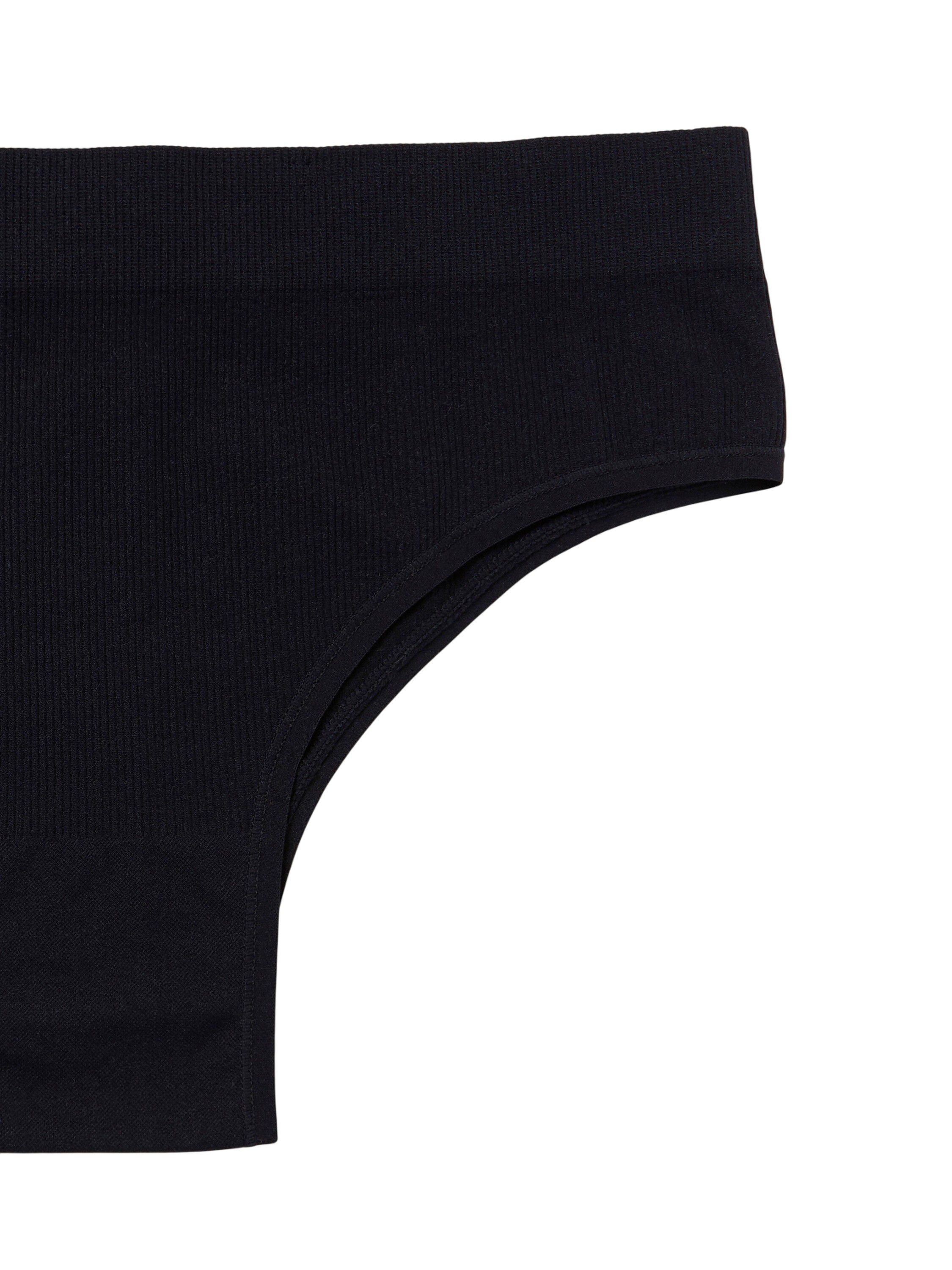 Ribbede brasilianske trusser uden s&oslash;mme med h&oslash;j talje