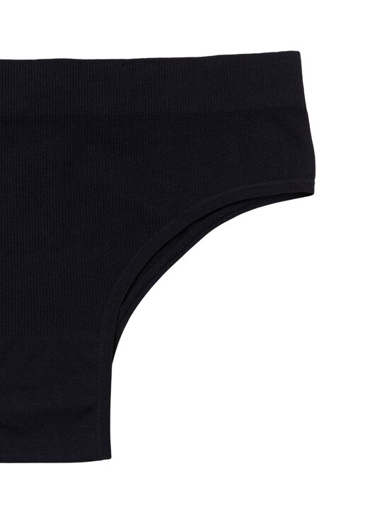 Ribbede brasilianske trusser uden sømme med høj talje