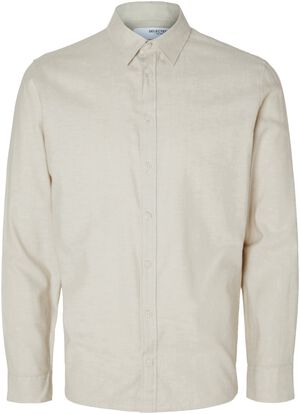 SLHSLIMOWEN-BRUSHED SHIRT LS NOOS