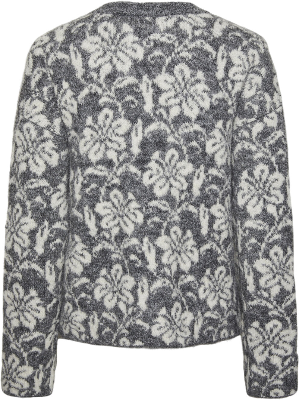 PCRAGAR LS O-NECK REV JACQUARD KNIT