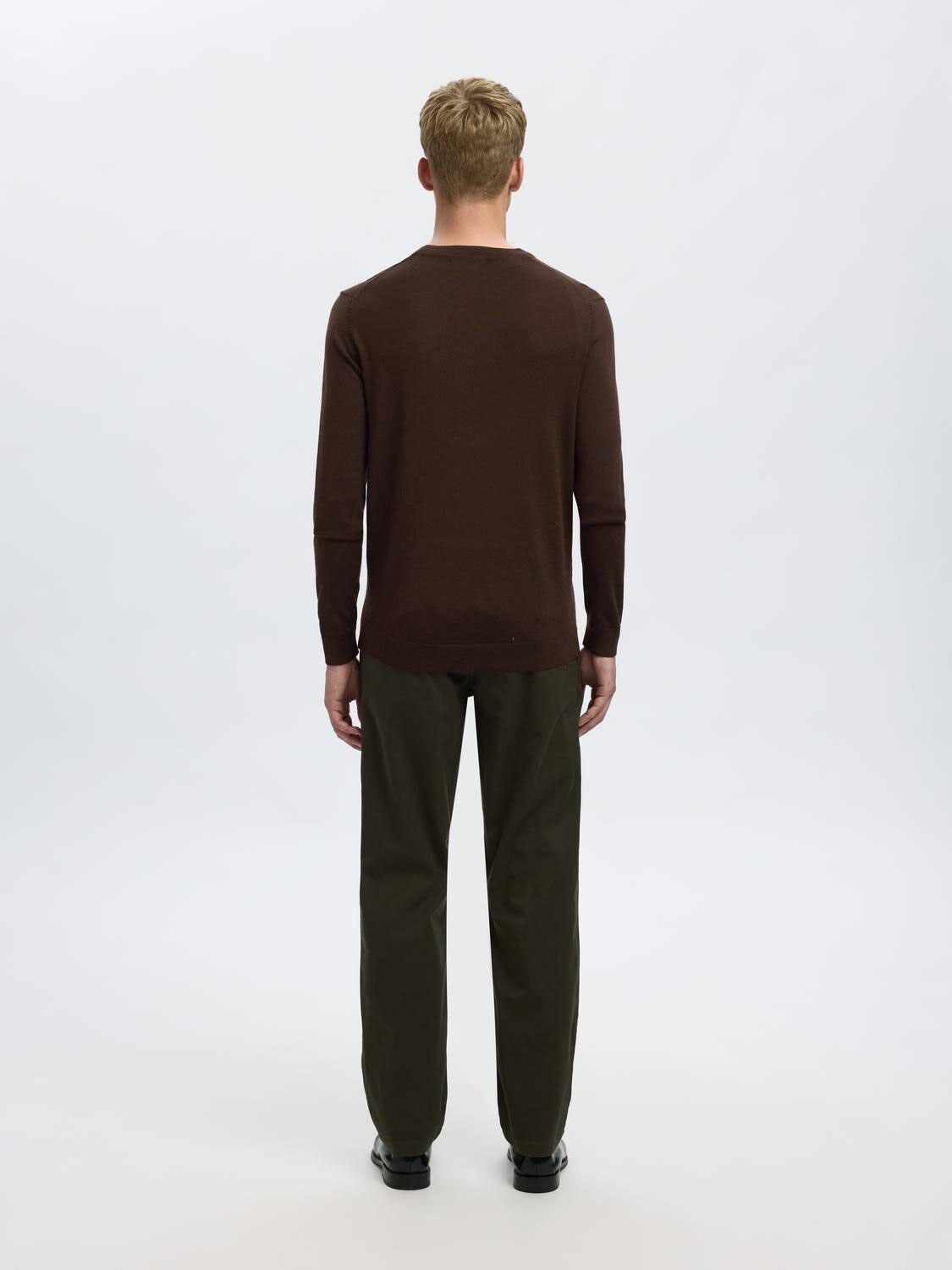 SLHTRAY LS KNIT MERINO CREW NECK NO