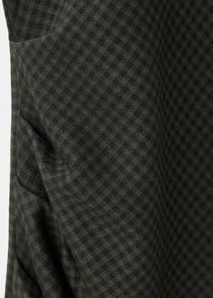 Gathered check dress
