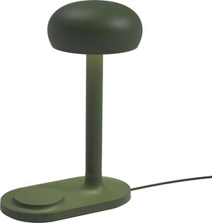Emendo lampe med Qi trådløs oplader Emerald