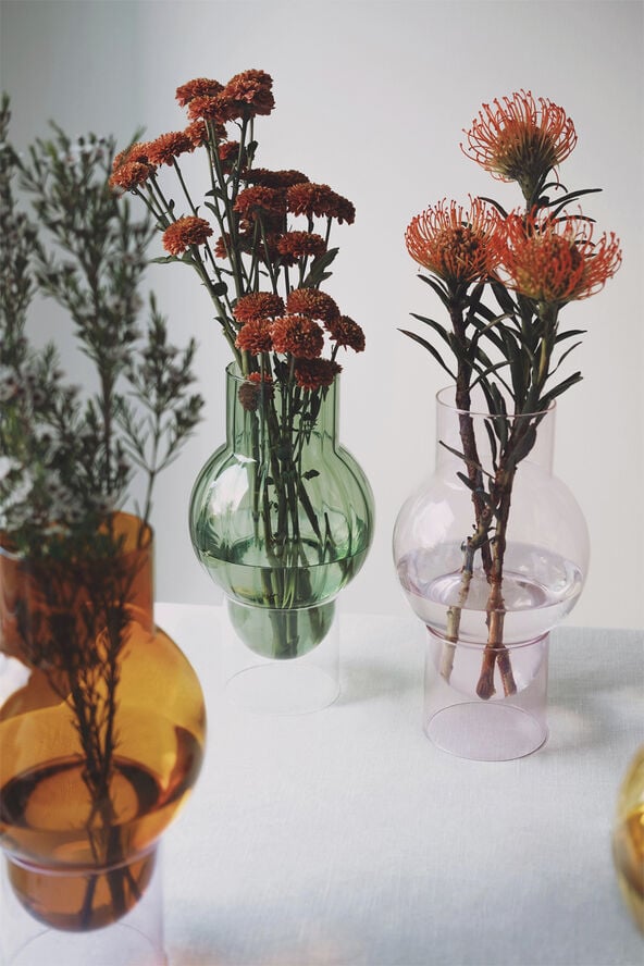 BUBBLE TUBE, LARGE, AMBER/ROSE, 90270A