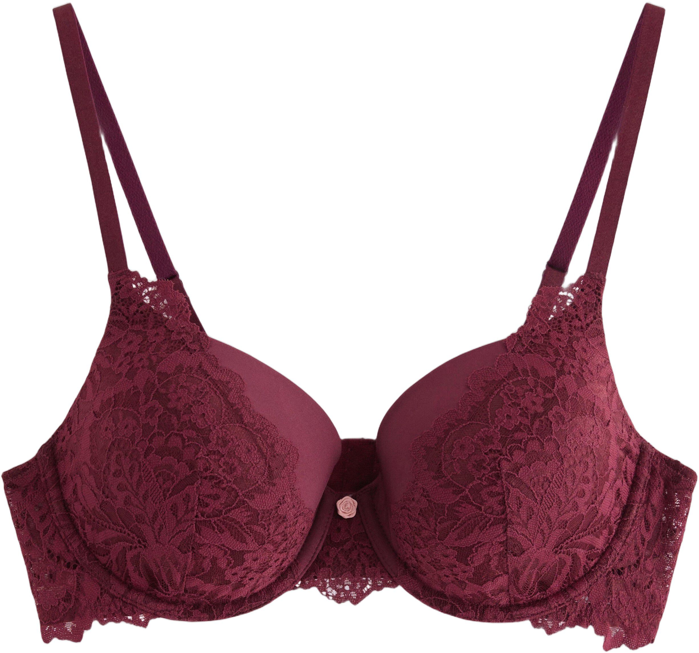 T-shirt-bh med blonde og mesh.