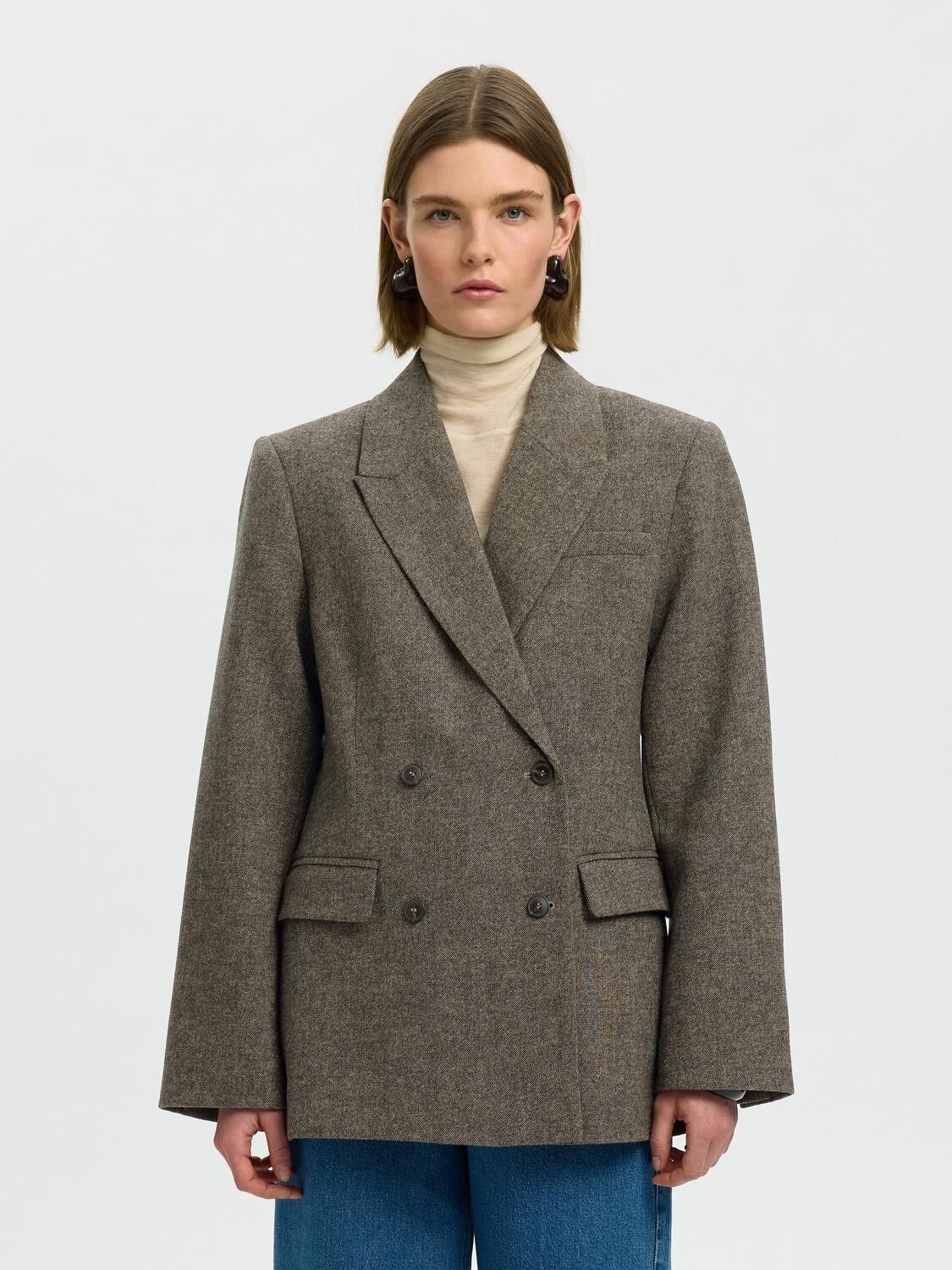 Slwreeda Wool Blend Db Blazer Noos