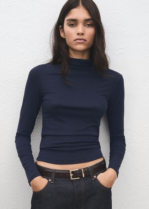 Turtleneck T-shirt