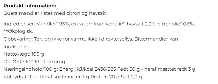 Mandler-Citron-Havsalt, &Oslash;KO
