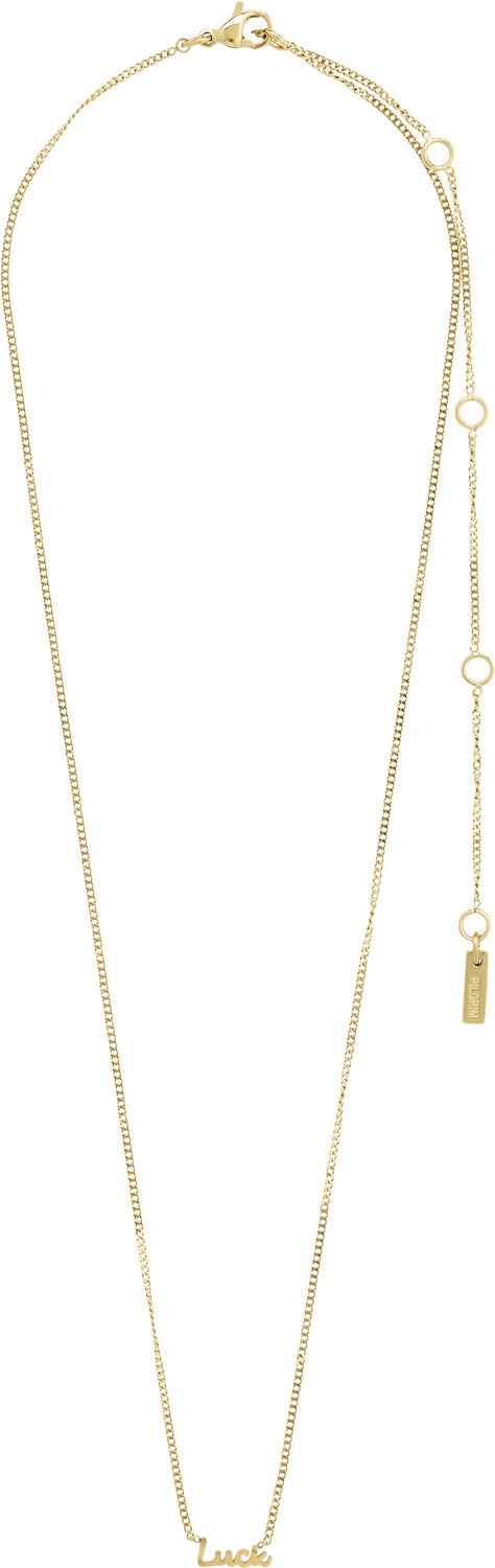 LUCK recycled necklace gold-plated