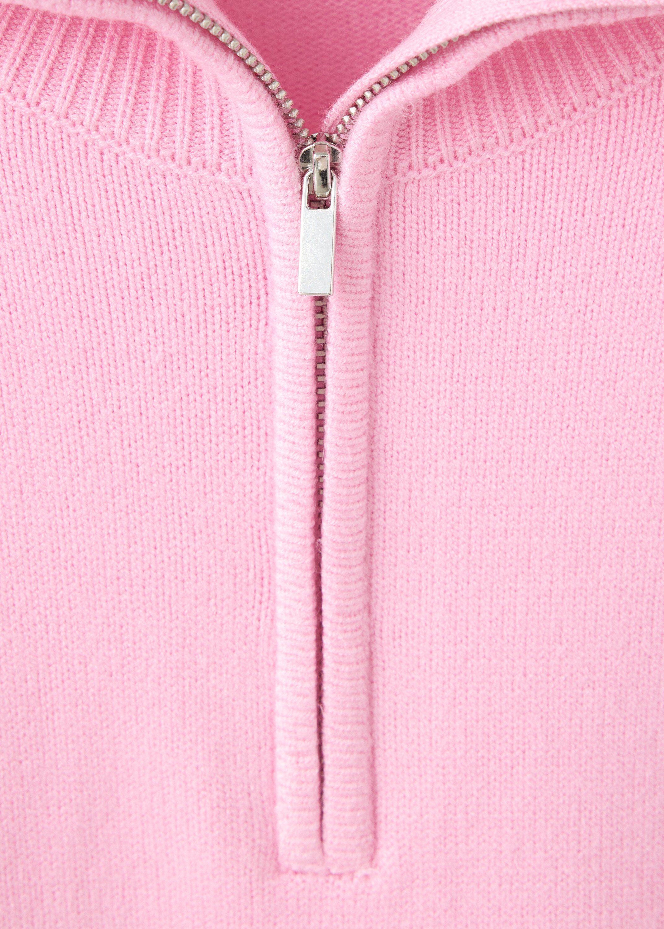 Striped sweater with perkins neck