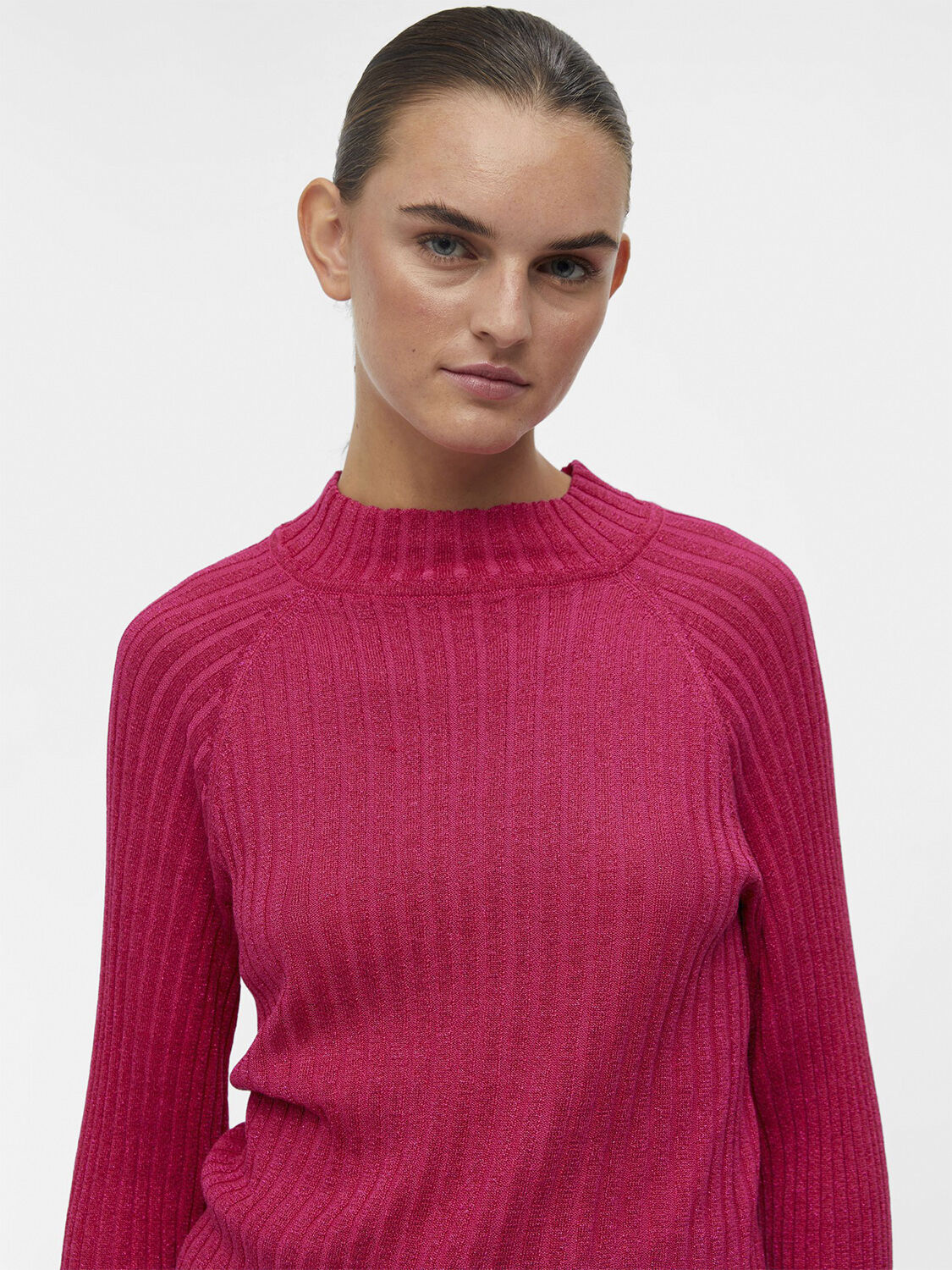 OBJLUNA LUREX L/S KNIT PULLOVER 124