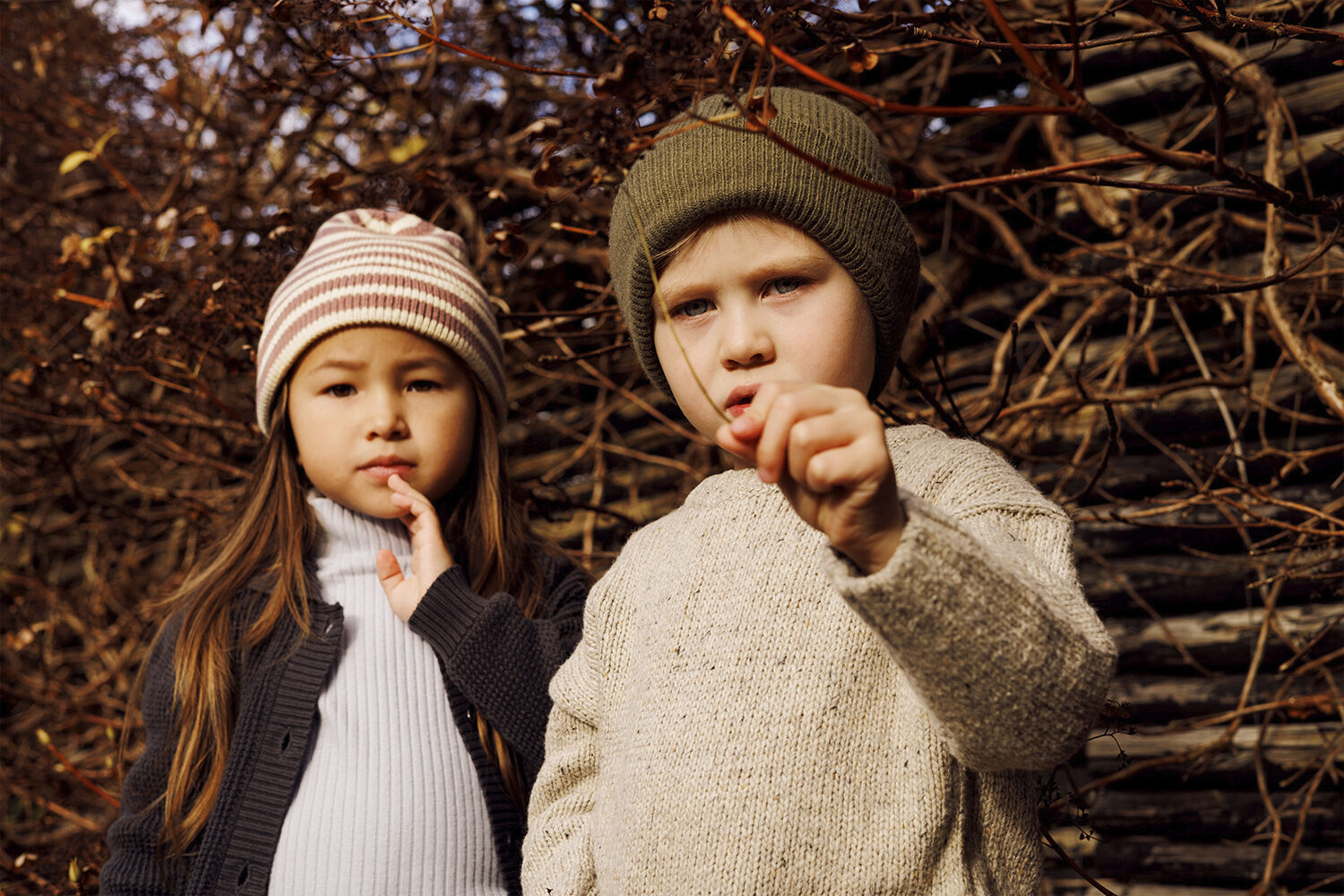 Bergen striped beanie