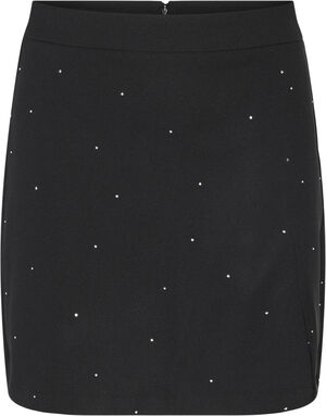 PCPEVA RHINESTONE HW MINI SKIRT