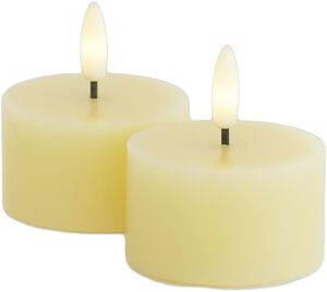 Sille Fyrfadslys 2 stk. sæt, Ø6xH3,4cm