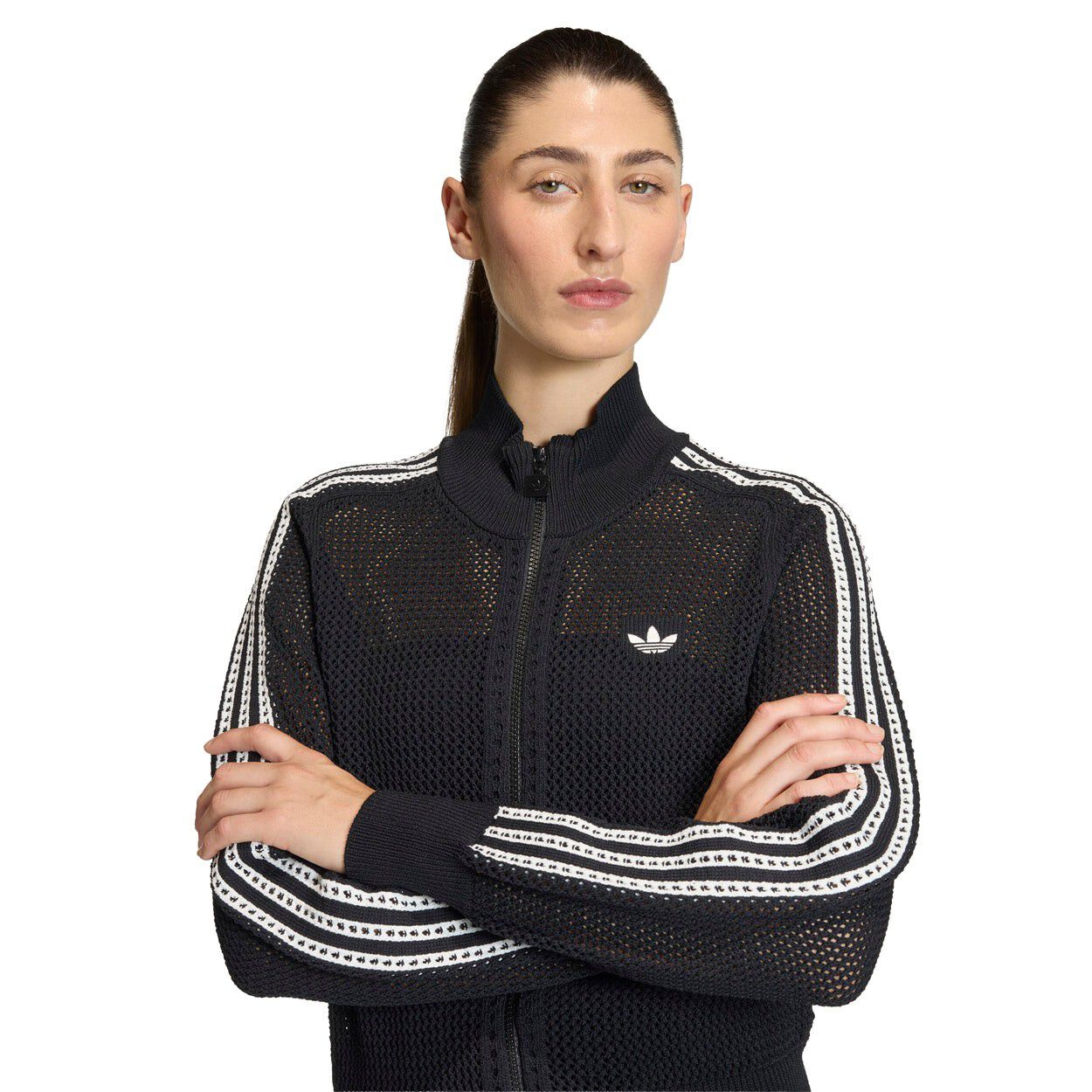 Croshet Full Zip Sweatshirt