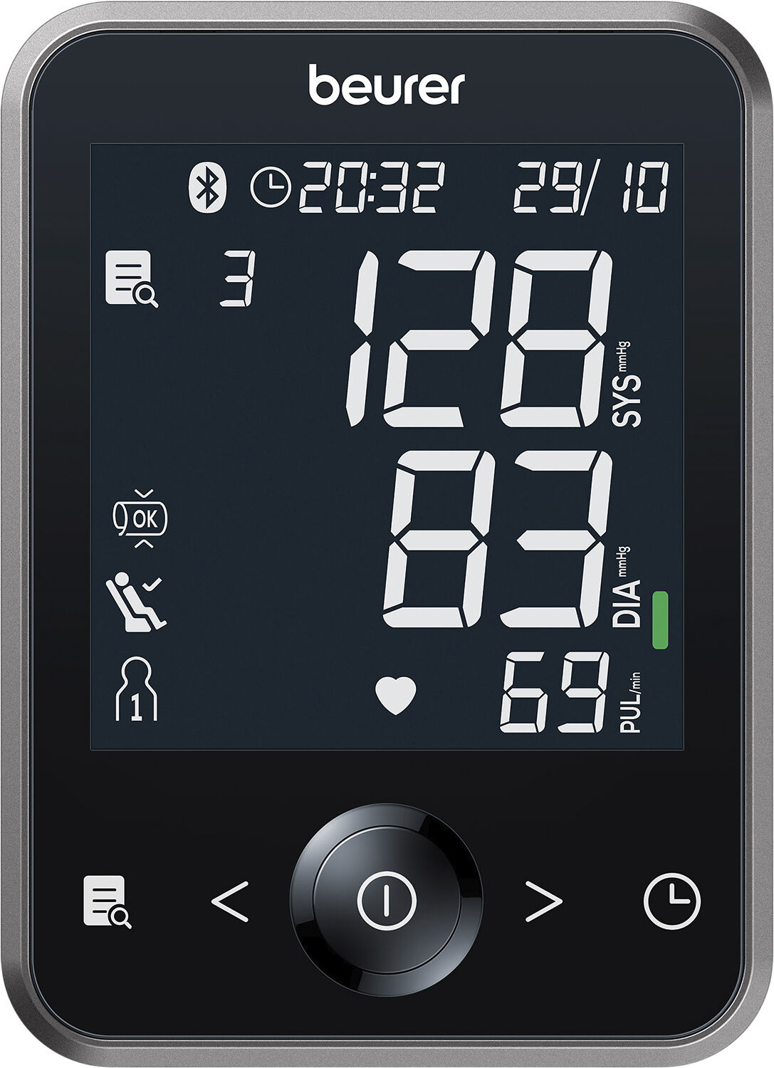 Beurer blodtryksm&aring;ler til overarm BM 64