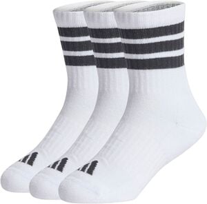 Kids 3-Stripes Cushioned Crew Str&oslash;mper 3 pak