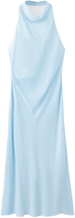 Draped halter dress