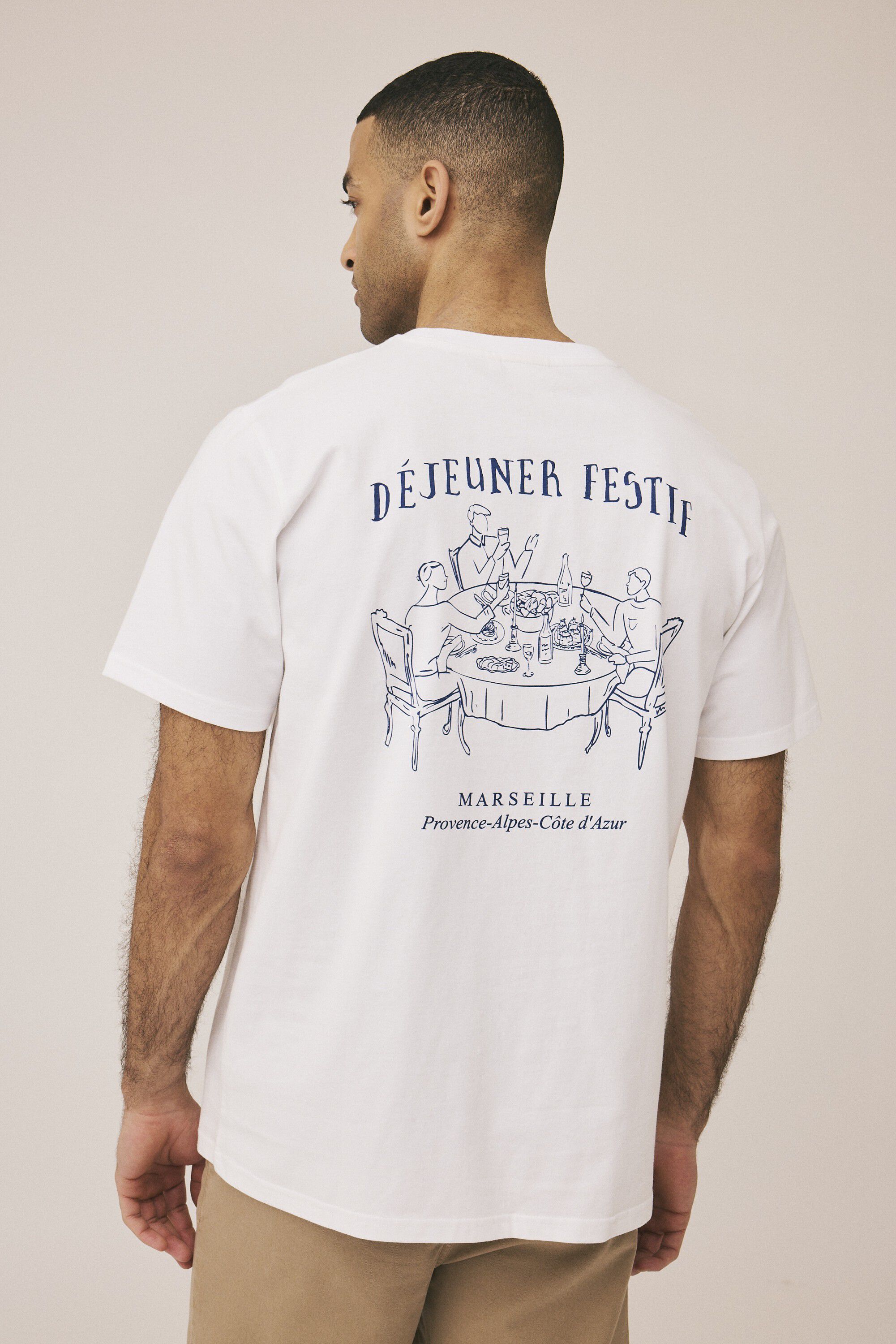 Dejeuner printed t-shirt GOTS