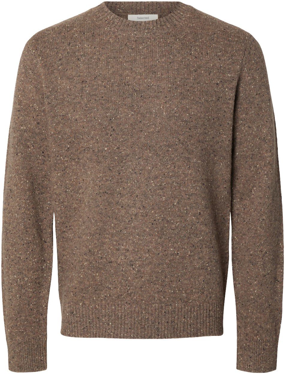 Slmneil Ls Knit Reg Neps Crew Neck