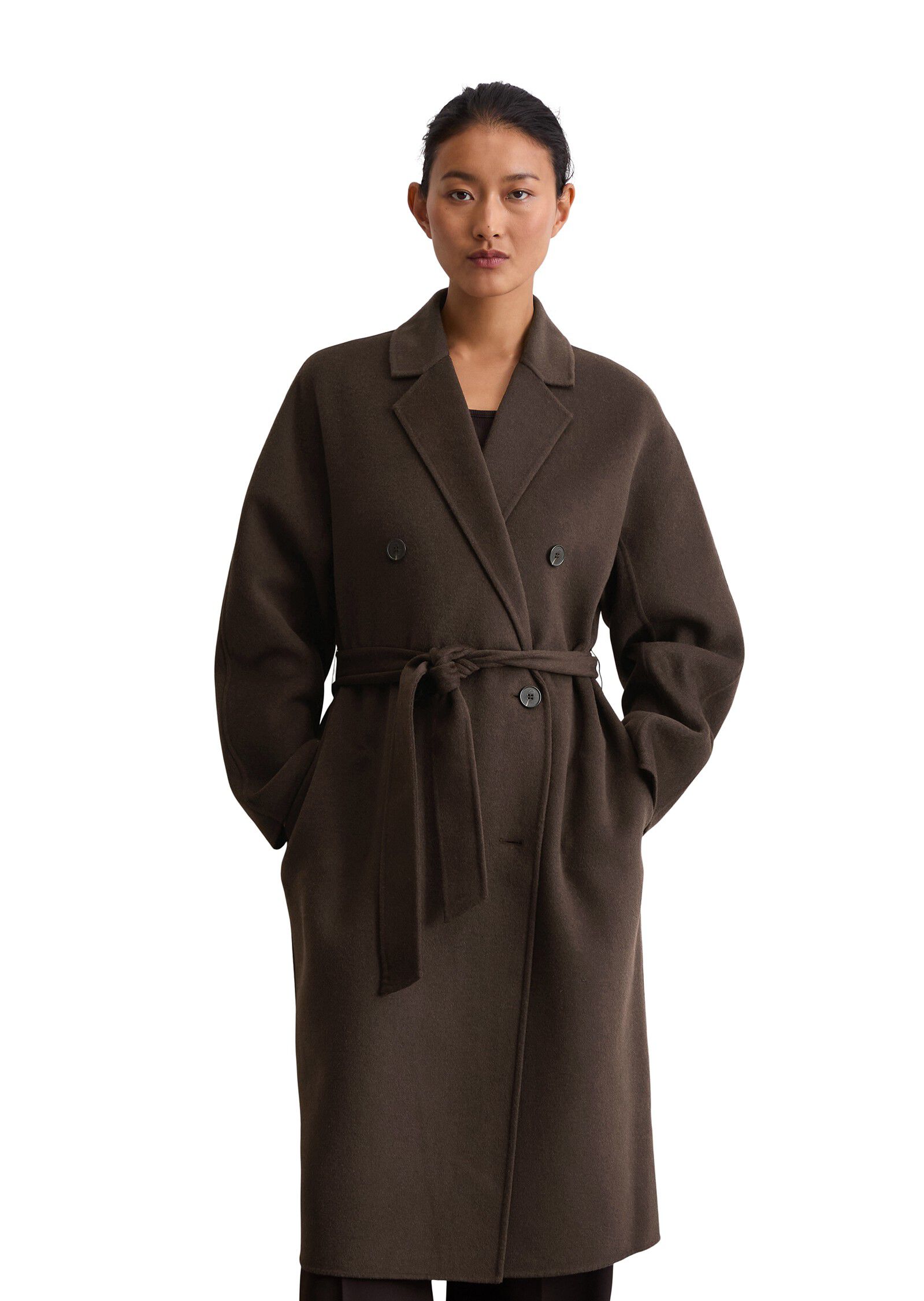 Wool coat, double face workmanship,
