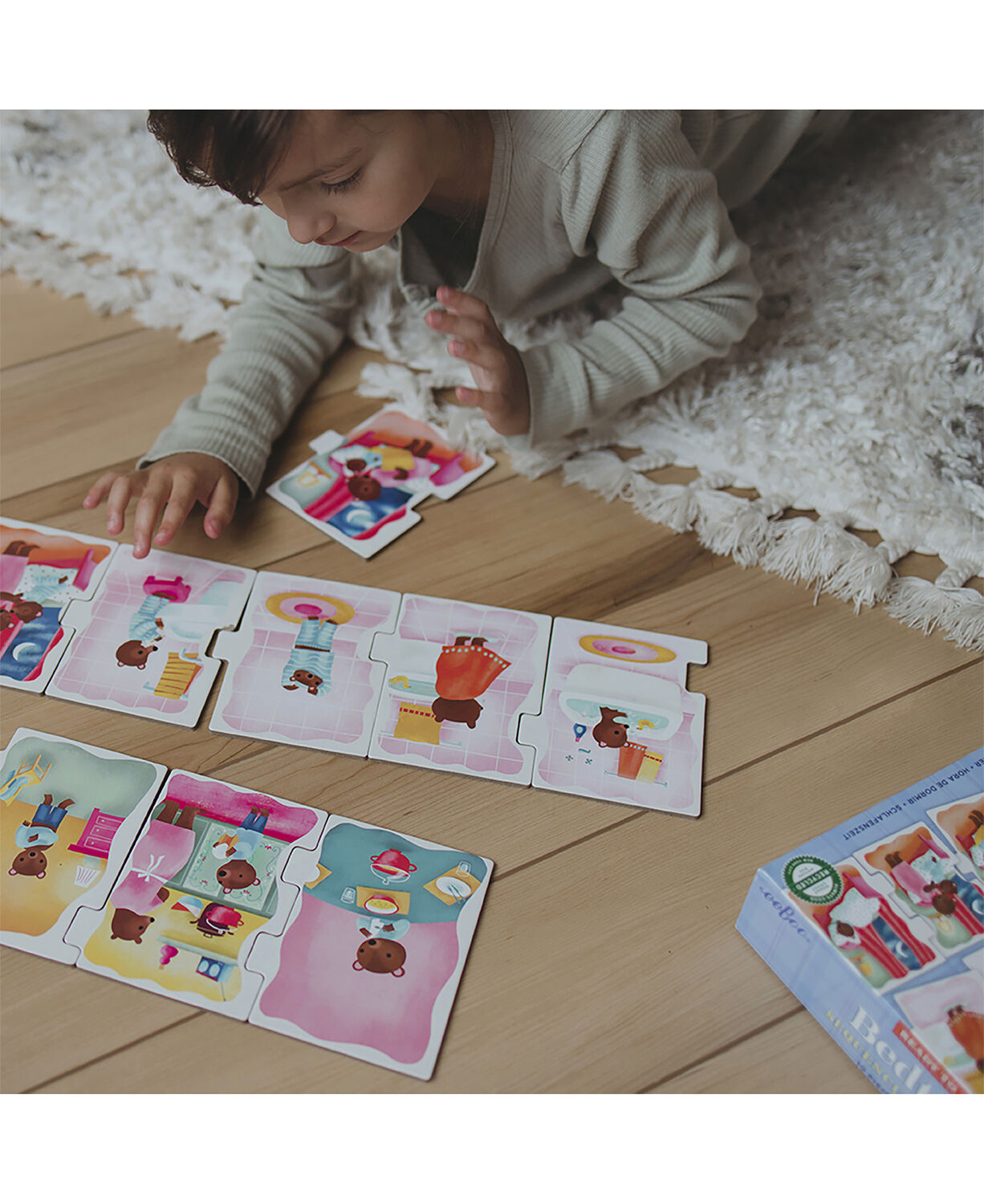 eeBoo - Jumbo puslespil 10 brk - Sengetid