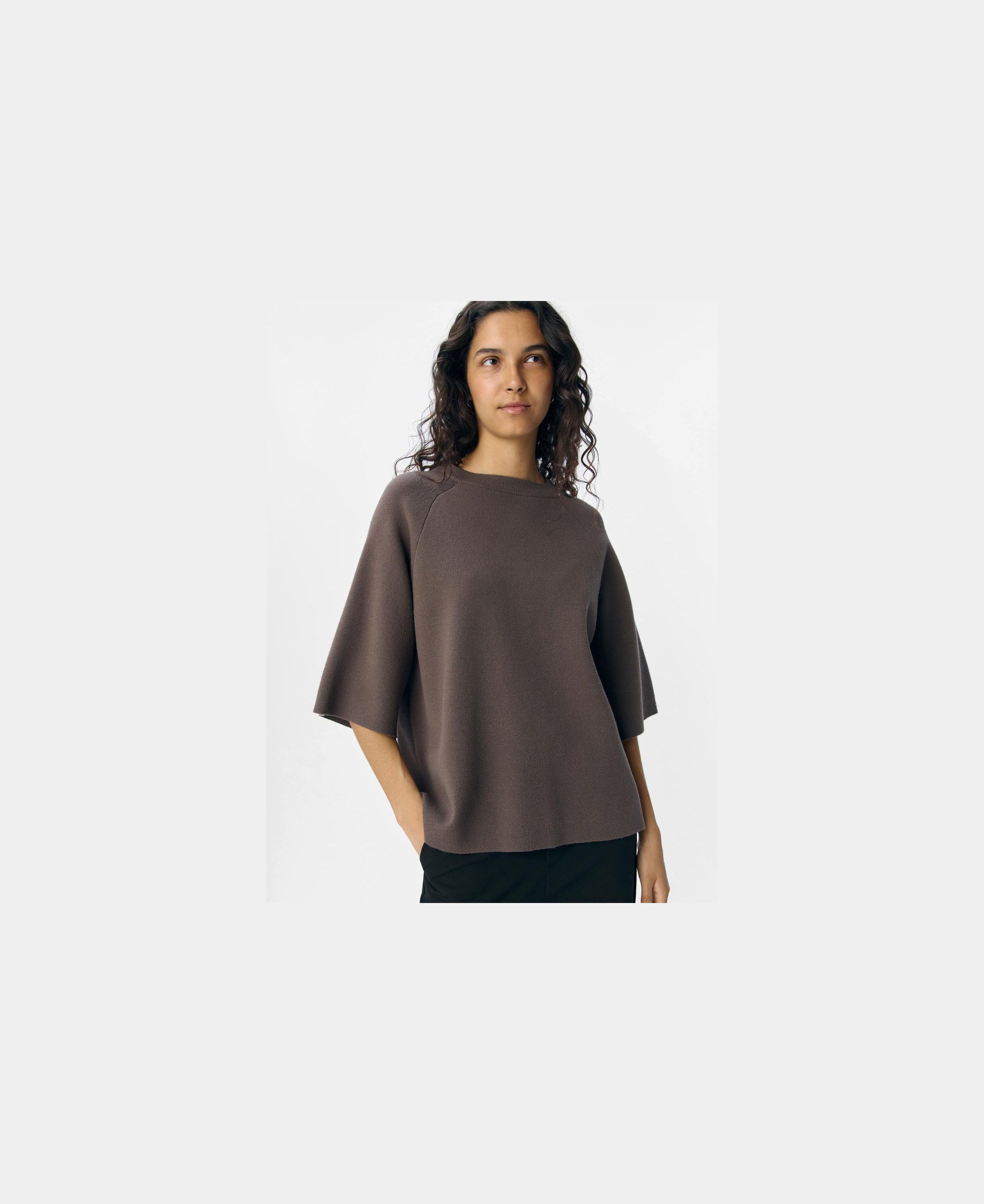 OBJREYNARD 2/4 KNIT PULLOVER NOOS