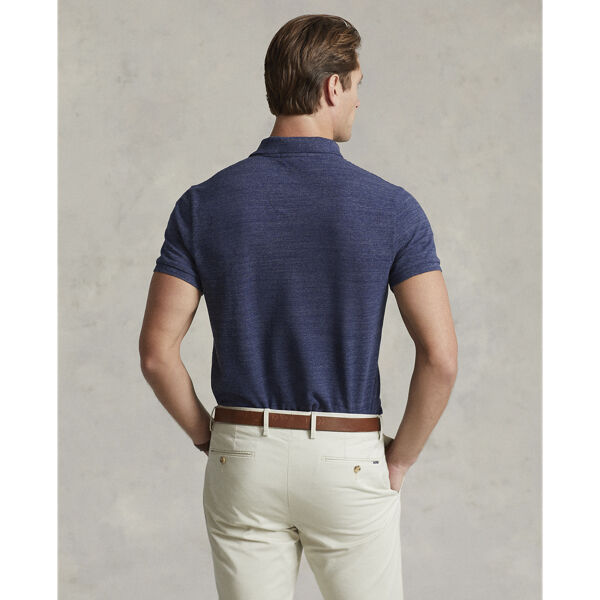 Custom Slim Fit Mesh Polo Shirt