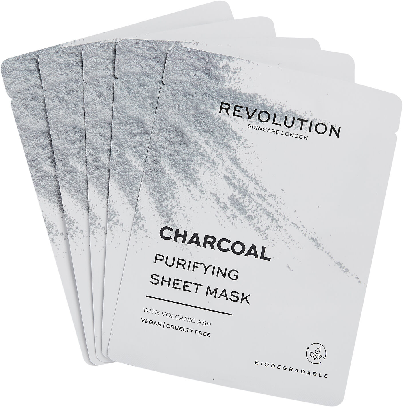 Revolution Skincare Biodegradable Purifying Charcoal Sheet M