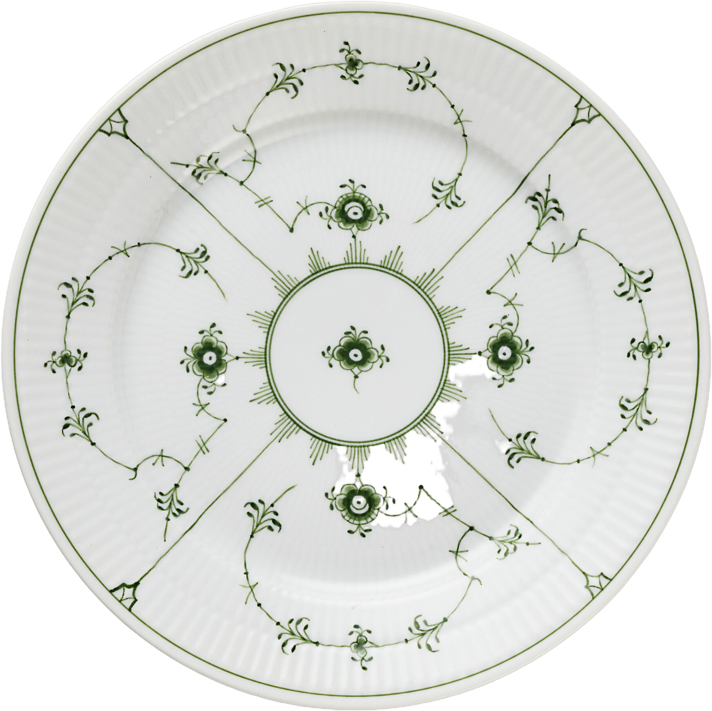 Gr&oslash;n Mussel tallerken 22cm