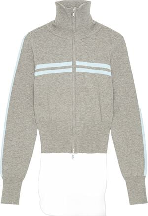 Track Zip Knit Cardigan