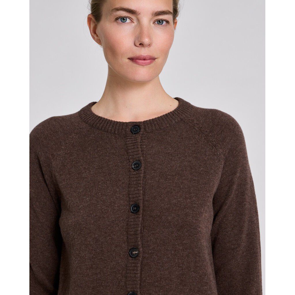 Gry L/S Cardigan Lambswool Knit