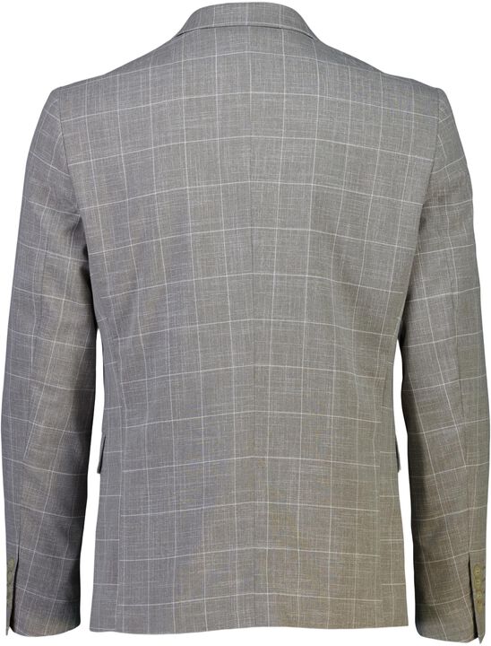 Checked slub viscose blend sui