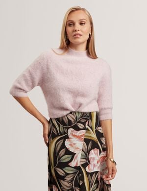 ANTATA Short Sleeve Alpaca Knit Top