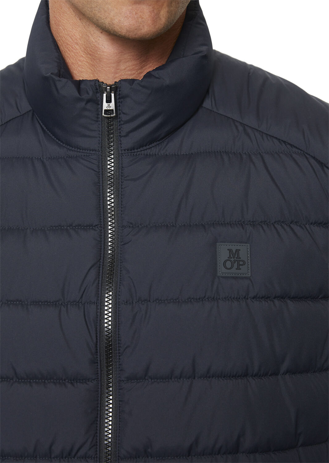 Vest, sdnd, stand-up collar, zip po