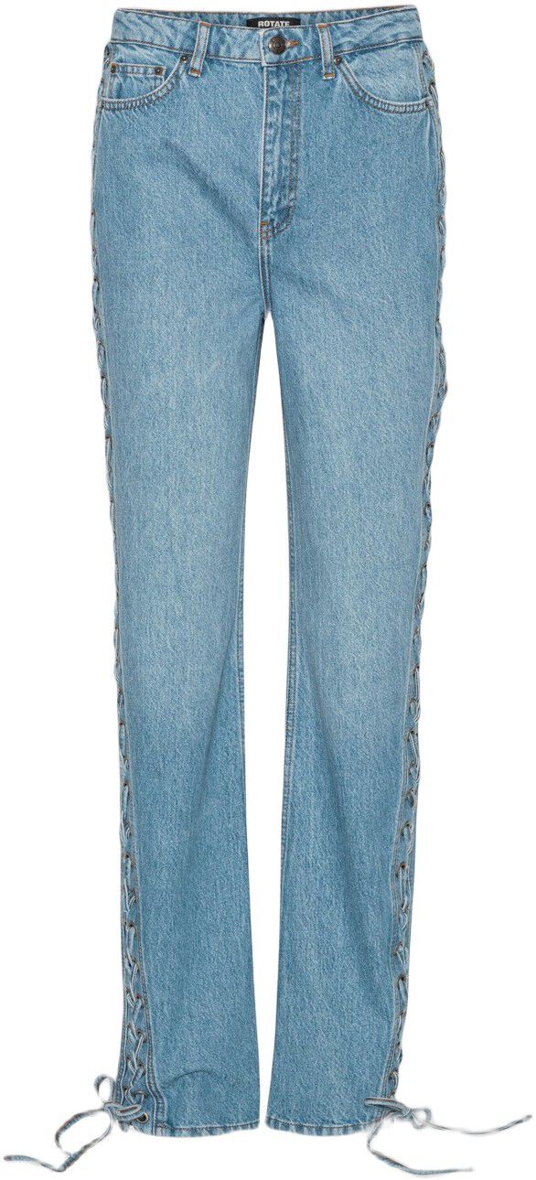 Twisted lacing jeans