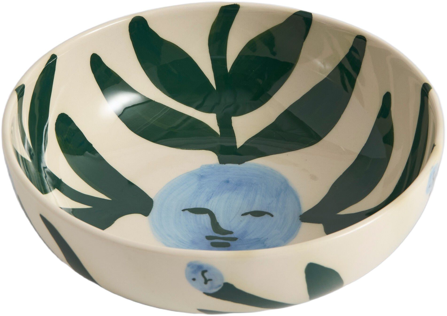 La Pittura Bowl - &Oslash;18 - Moon face vine