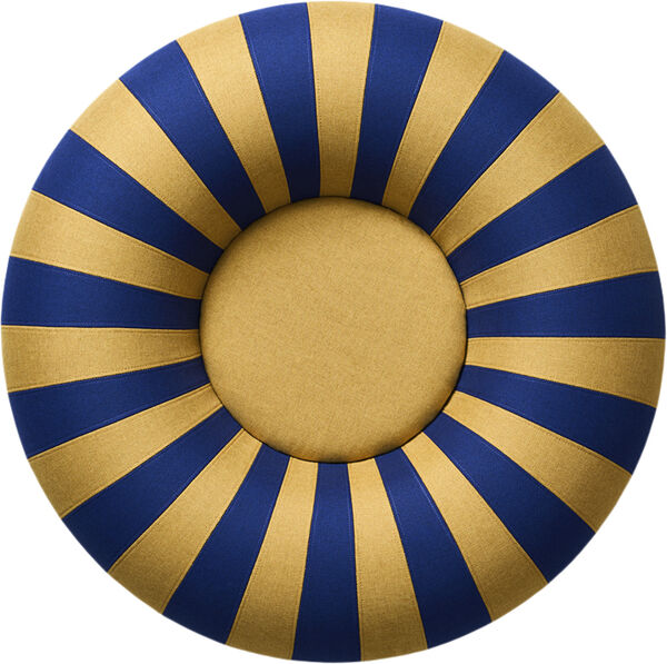 FLOAT, SMALL, DARK BLUE/OCHRE