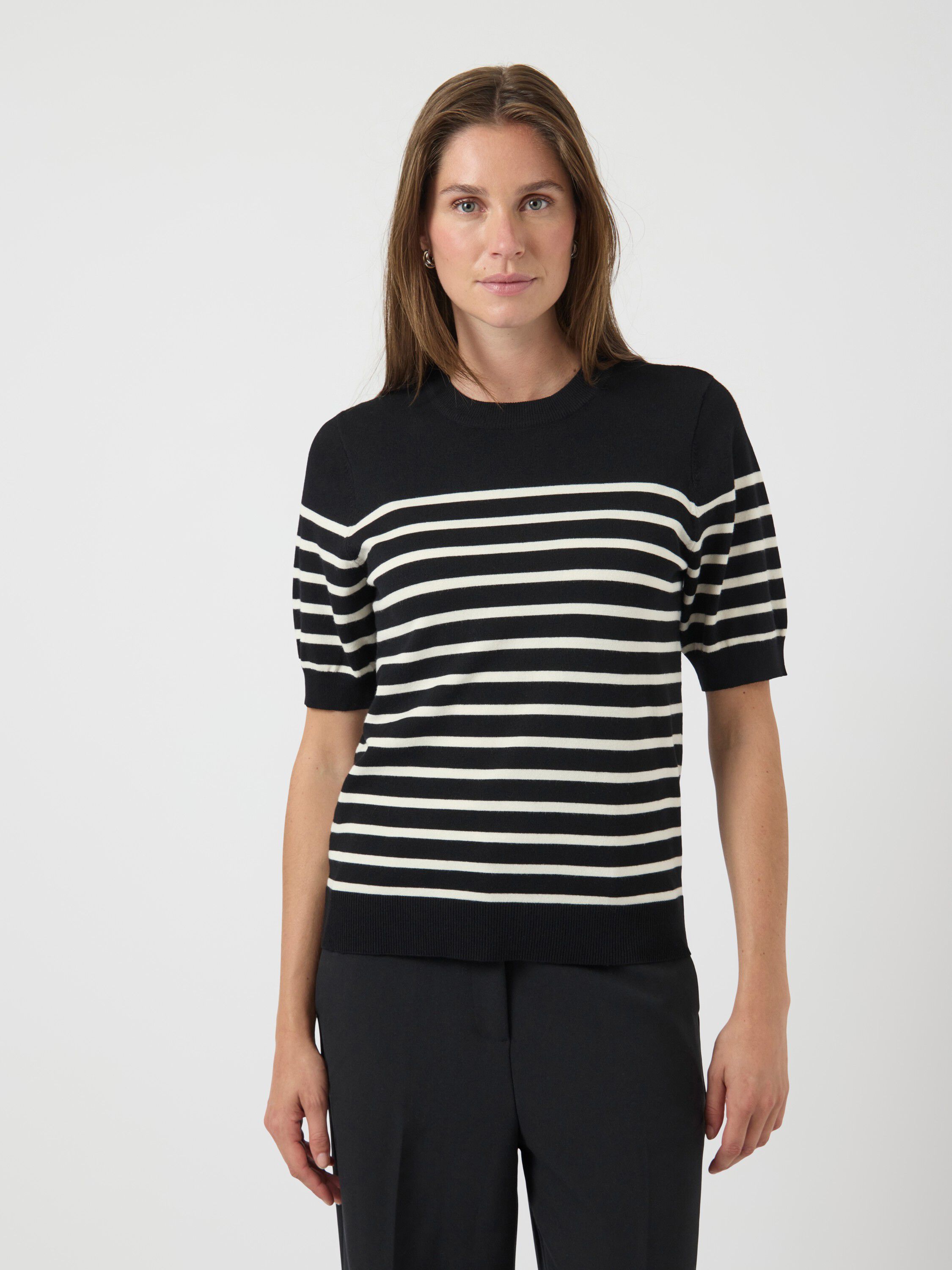 YASLENA SS KNIT PULLOVER S. NOOS