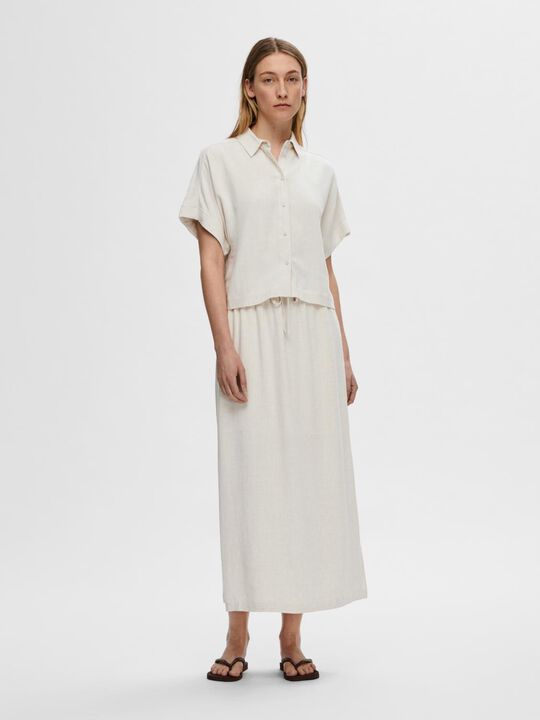 SLFVIVA SS CROPPED SHIRT NOOS