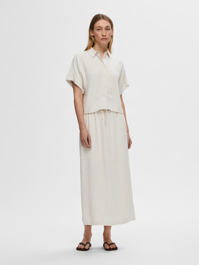 SLFVIVA SS CROPPED SHIRT NOOS