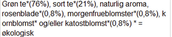 Grøn Bjerg te økologisk 160g