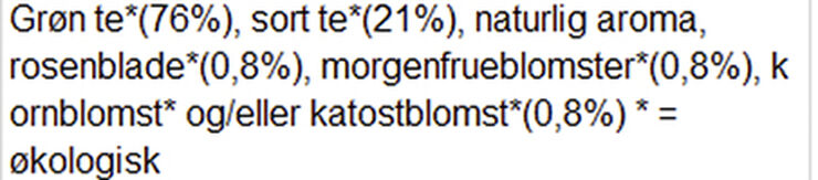 Grøn Bjerg te økologisk 160g