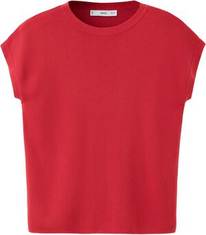 Short-sleeve knitted t-shirt