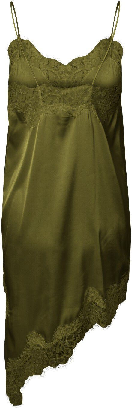 PCNOMI SL SATIN LACE DRESS WVN